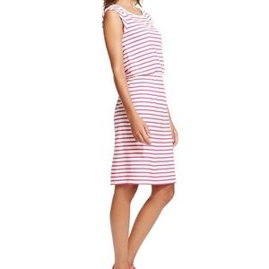 Boden Blackberry pink striped dress US6R